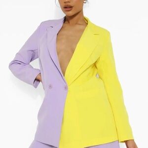 Colorblock blazer